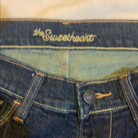 Old Navy The Sweetheart Denim Blue Jeans Dark - Picture 7 of 8